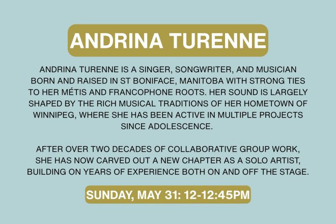 2026 DO MUSIC AT THE CUBE- ARTIST PROFILE WRITEUPS_Andrina Turenne
