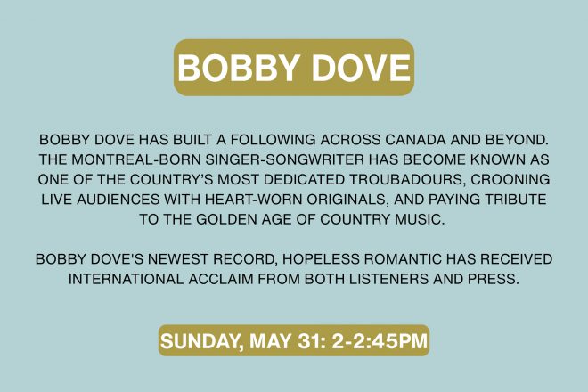 2026 DO MUSIC AT THE CUBE- ARTIST PROFILE WRITEUPS_Bobby Dove