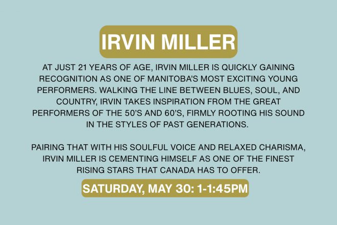 2026 DO MUSIC AT THE CUBE- ARTIST PROFILE WRITEUPS_Irvin Miller